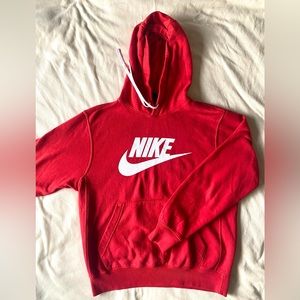 Women’s red Nike hoodie